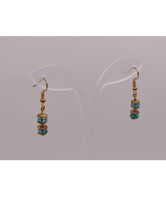 Pendientes de Cristal Azul Claro 2 elementos