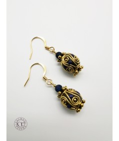 PENDIENTES CON ABOLORIOS BOHEMIOS Y LAPISLÁZULI