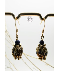 PENDIENTES CON ABOLORIOS BOHEMIOS Y LAPISLÁZULI