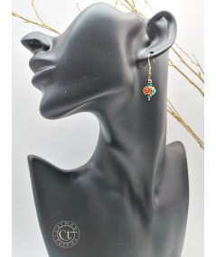 Pendientes con abalorios bohemios de colores